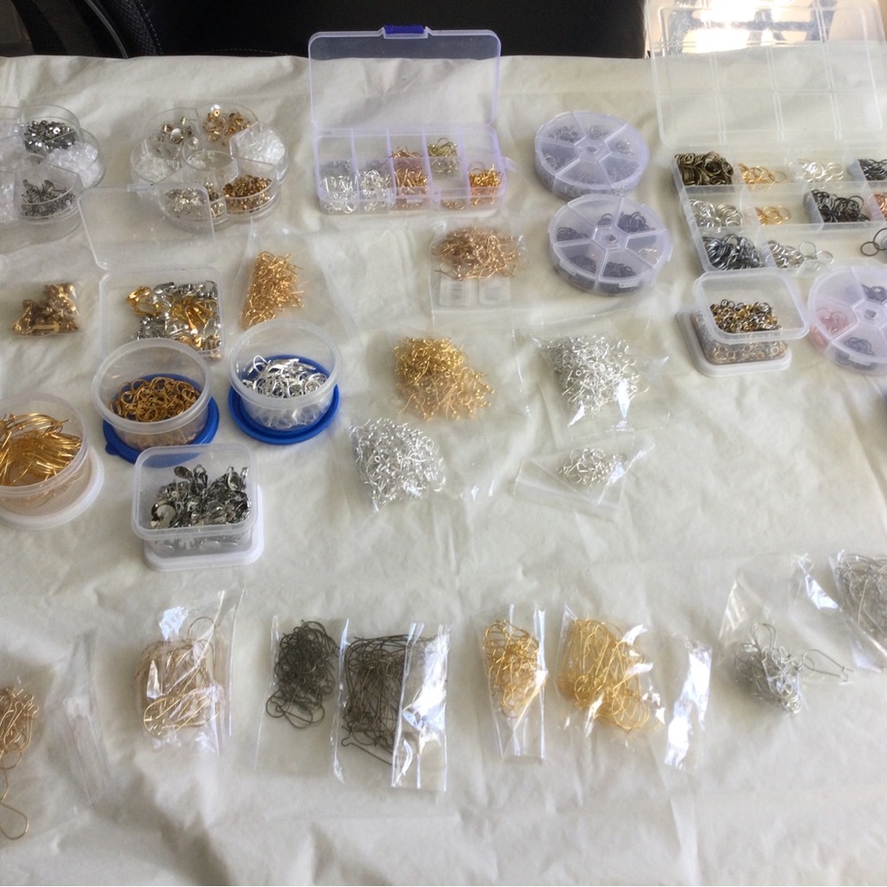 Elegant Gold and Silver Earrings